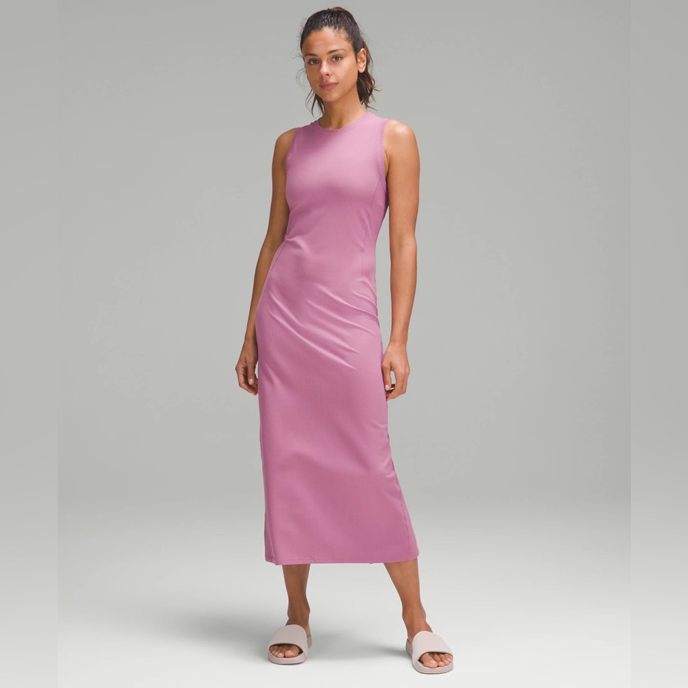 Lululemon All Aligned Ribbed Midi Dress NET